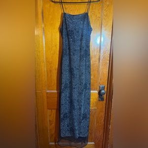 Dillards black rose sparkly dress Size: M
